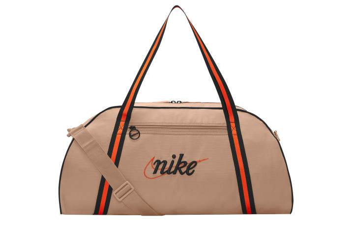 Nike Nike Fabric Luggage Bag, One Shoulder Portable Training Gym Bag Unisex Linen Yellow