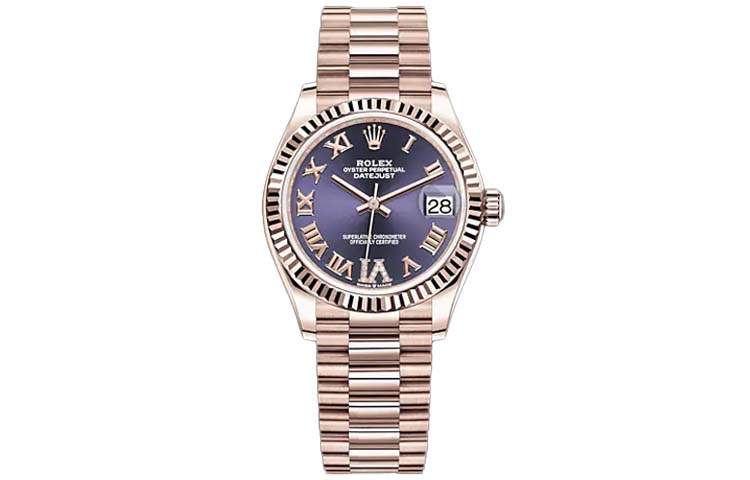 ROLEX Diamond Bezel Two Tone Datejust Collection Automatic Mechanical Movement 100m Waterproof Women's Watch