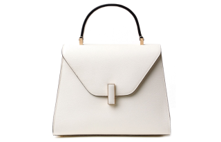 Valextra Iside Calfskin Shoulder Bag, Crossbody Bag, Handbag Medium Women's White