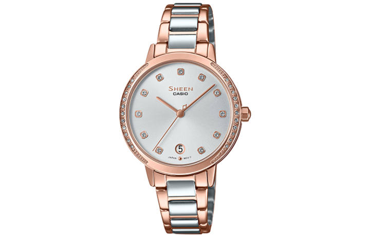 CASIO CASIO Women's SHEEN White Watch SHE-4056SPG-7A