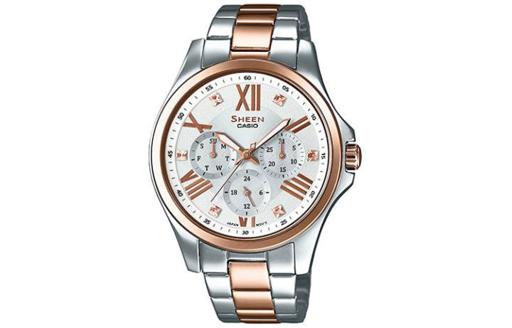 CASIO CASIO Women's SHEEN White Watch SHE-3806SPG-7A