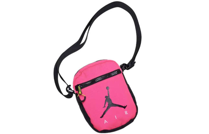 Jordan Jordan Polyester Cell Phone Pouch, Shoulder Bag, Crossbody Bag Regular Unisex Rose Red