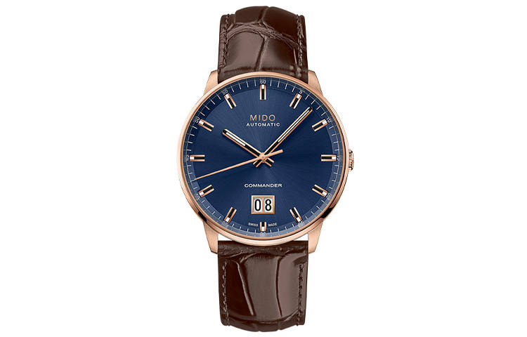 MIDO Commander Automatic Mechanical Movement 50m Waterproof Men's Watches Watch 42mm Blue Dial