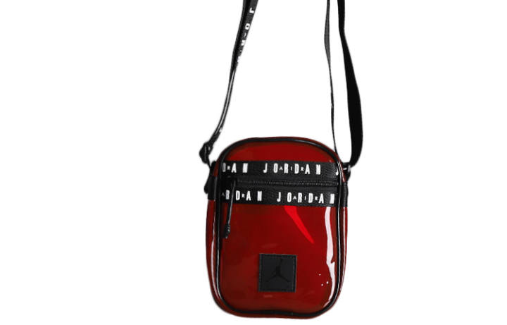 Jordan Jordan PVC Cell Phone Pouch, Shoulder Bag, Crossbody Bag Unisex Dark Red