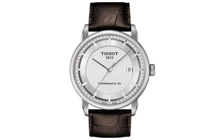TISSOT Luxury Collection Mechanical Movement Men's Watches Watch 41mm White Dial Stainless Steel Case