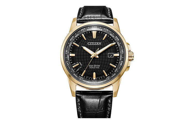 CITIZEN CITIZEN Ecology Drive Collection Light Powered Quartz Movement Genuine Leather Strap Watch
