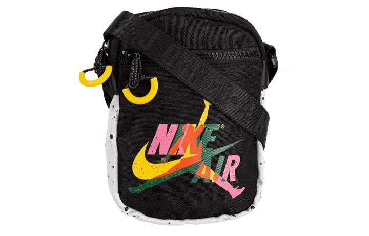 Jordan Jordan Polyester Cell Phone Pouch, Shoulder Bag, Crossbody Bag Regular Unisex Black