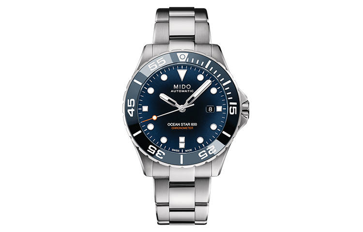 MIDO Leader Submariner Automatic Mechanical Movement Men's Watches Watch 43.5mm Blue Dial