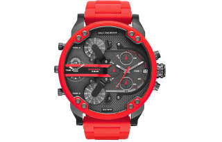 DIESEL MR. DADDY Collection THEDADDIE Wrist Watches Quartz Movement Steel Strap Black Dial Men's Watches DZ7370