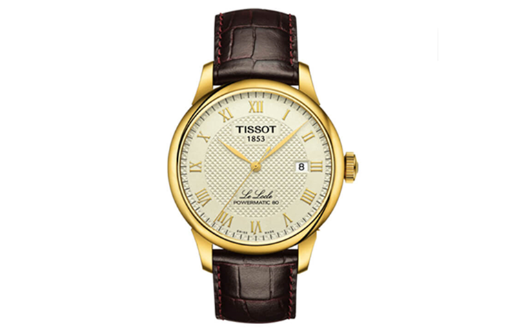 TISSOT Le Locle Collection Automatic Mechanical Movement Men's Watches Watch 39.3mm Gold Dial