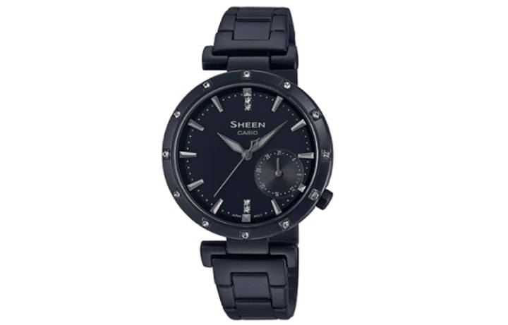 CASIO CASIO Women's SHEEN 37.5mm Black Watch SHE-4051BD-1A