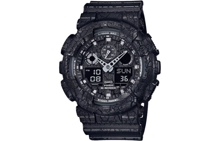 CASIO CASIO Men Liquid Crystal/Analog Dual Display Series Black Watch GA-100CG-1A