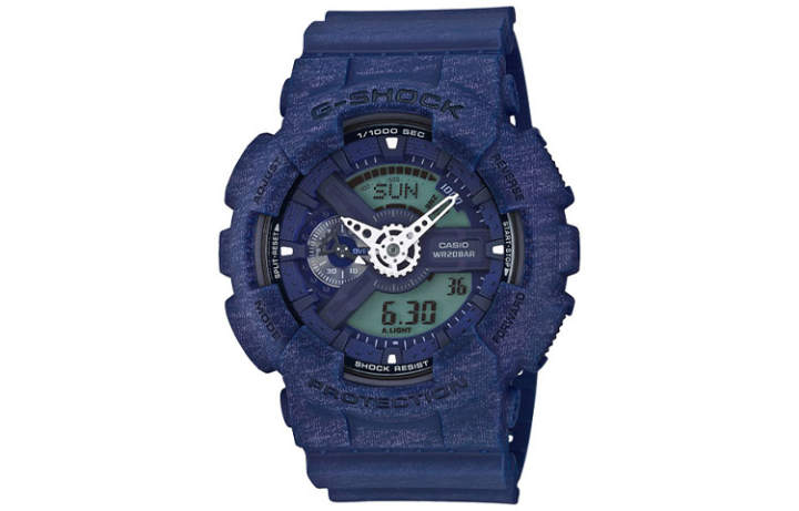 CASIO CASIO Men Liquid Crystal/Analog Dual Display Series Blue Watch GA-110HT-2A
