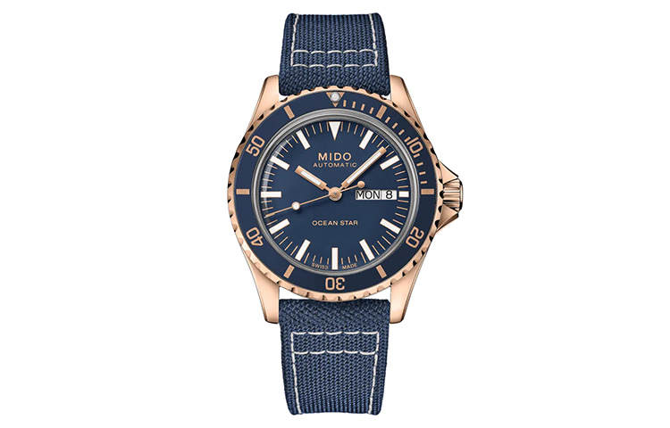 MIDO Leader Submariner Automatic Mechanical Movement 200m Waterproof Men's Watches Watch 40.5mm Blue Dial