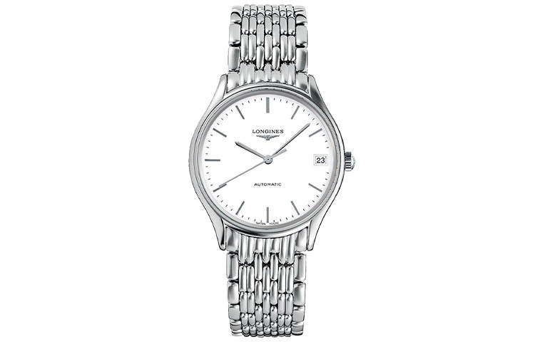 LONGINES Lvya Collection Automatic Mechanical Movement Women's Watch 30mm White Dial Stainless Steel Case