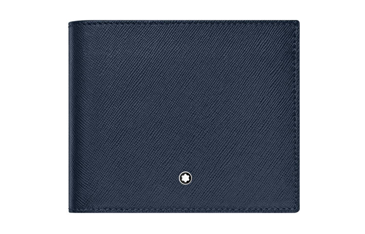 MONTBLANC MONTBLANC Leather Wallet Men's Dark Blue