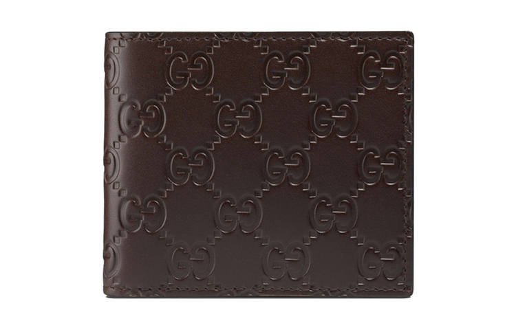 GUCCI GUCCI Leather Wallet Men's Brown