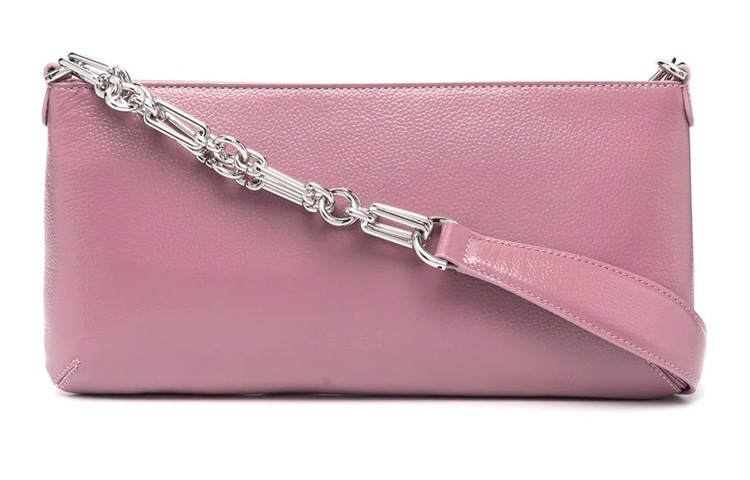 By Far Holly Sheepskin Shoulder Bag, Baguette Bag, Shoulder Bag Women's Lavender Purple