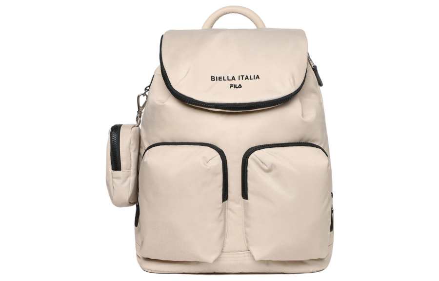 FILA Nylon Backpack Women's Pure Beige