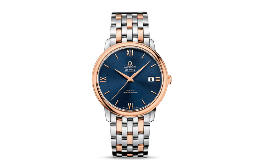 OMEGA Disc Fly Collection Elegant Automatic Mechanical Movement Men's Watches Watch 36.8mm Blue Dial