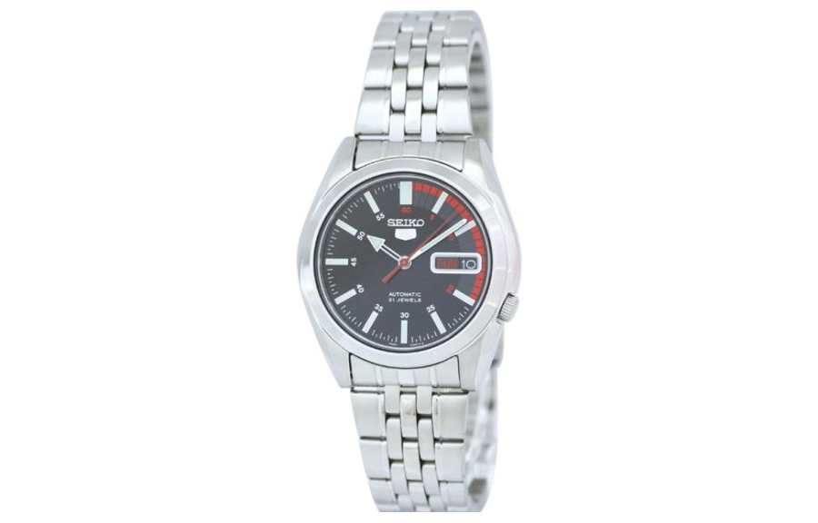 SEIKO 5 Collection 30m Water Resistant Automatic Mechanical Movement Stainless Steel Strap Watch
