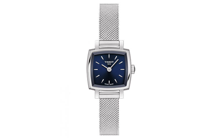 TISSOT Le Ai Collection Quartz Movement 30m Waterproof Women's Watch 20*20mm Blue Dial