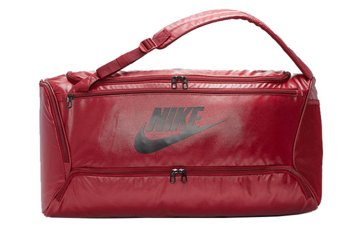 Nike Nike Matte Leather Travel Bag, Handbag, Crossbody Bag, Gym Bag Unisex Red