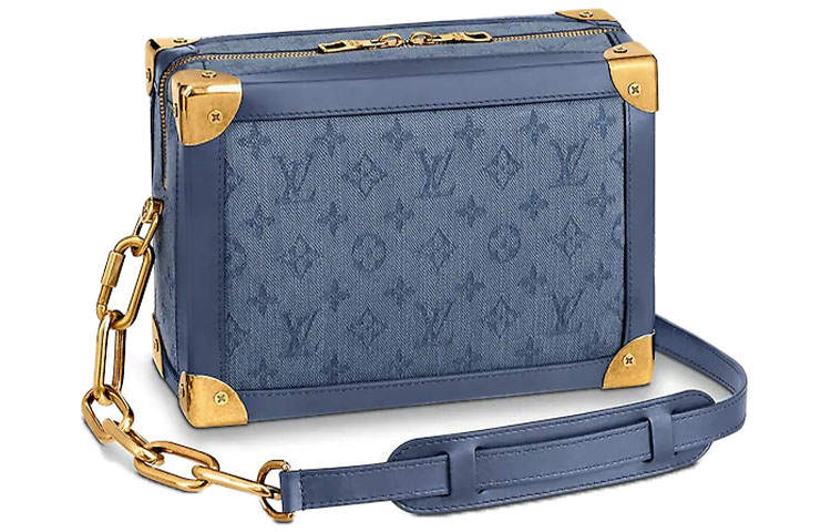 LOUIS VUITTON LOUIS VUITTON Soft Trunk Monogram Denim Blue