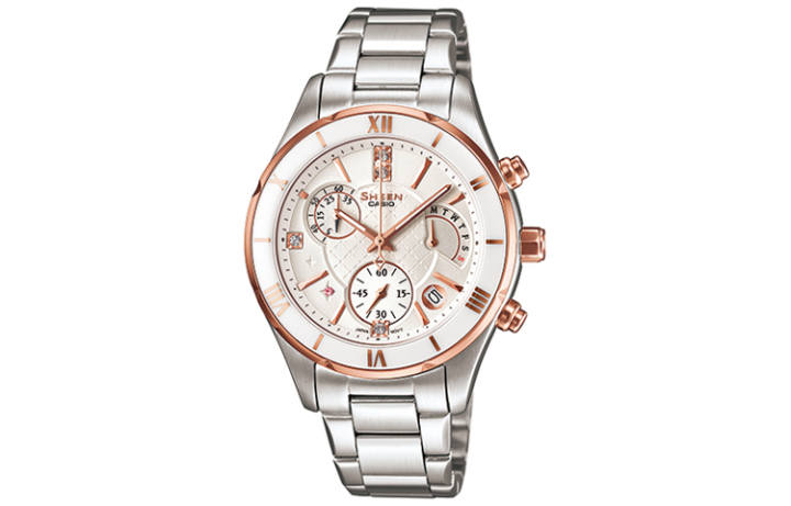 CASIO CASIO Women's SHEEN White Watch SHE-5517SG-7A