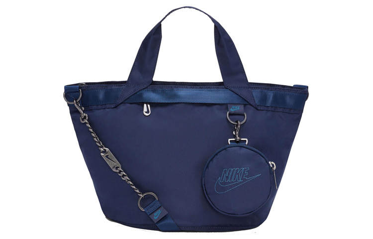 Nike Nike Fabric Tote Bag, Shopping Bag, Combo Bag, Chain Bag, Crossbody Bag, Handbag Regular Women's Dark Blue