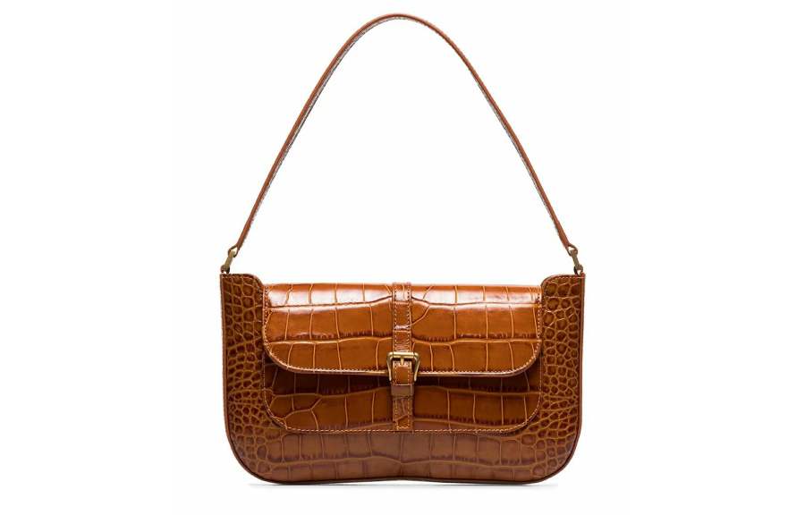 By Far Miranda Cow Leather Shoulder Bag Women's Brown