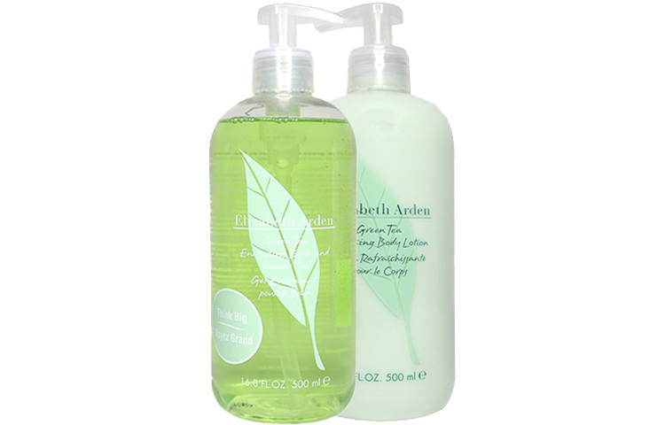 Elizabeth Arden YILISHABAIYADUN Green Tea Shower Gel & Body Lotion Care Kits Soothing Skin Aromatic Effect