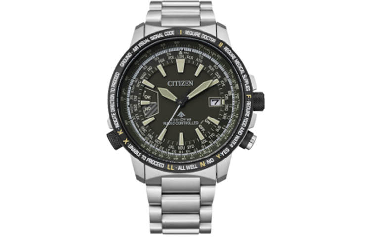CITIZEN PROMASTER Quartz Movement Titanium Strap Watch Men's Watches Black Dial CB0206 86X
