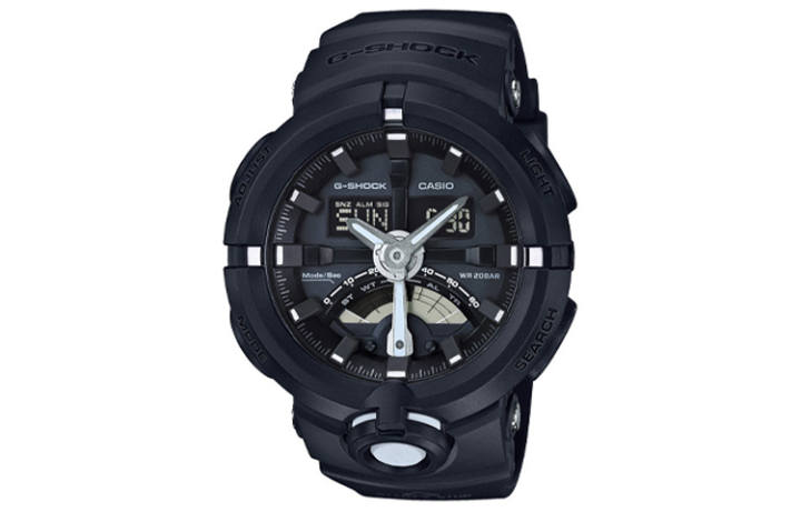 CASIO CASIO Men Liquid Crystal/Analog Dual Display Series Black Watch GA-500-1A