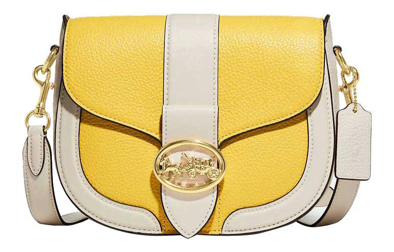 COACH COACH Georgie Refined Pebbled Leather And Smooth Leather