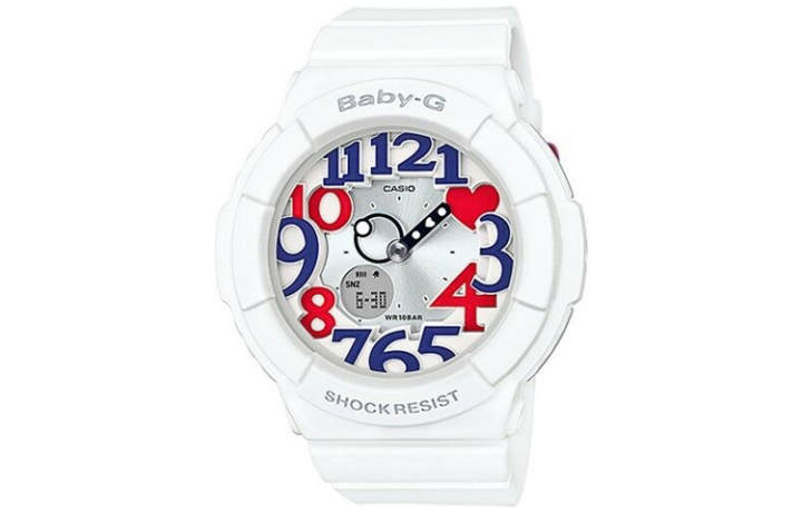 CASIO CASIO Women's BABY-G 42mm White Watch BGA-130TR-7B