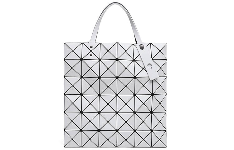 ISSEY MIYAKE PVC Tote Handbag Regular Unisex Light Gray/Charcoal Gray/Matte Black