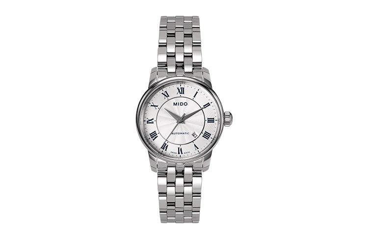 MIDO Baroncelli Collection Automatic Mechanical Movement 50m Waterproof Women's Watch 29mm Silver Dial