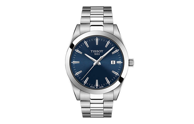 TISSOT Windy Collection Quartz Movement Men's Watches Watch 40mm Blue Dial Stainless Steel Case