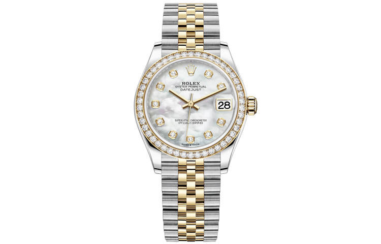 ROLEX K Automatic Mechanical Movement 100m Waterproof Women's Watch 31mm Mother of Pearl Color Watch Dial