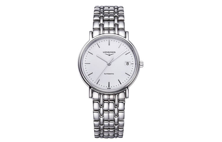 LONGINES Fashion Collection Automatic Mechanical Movement Date Display Men's Watches Watch 34.5mm White Dial