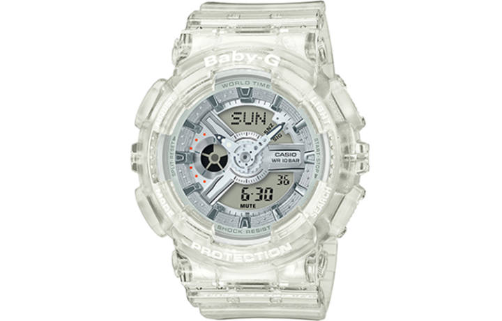 CASIO CASIO BABY G Theme Collection Joker Fish Quartz Movement Resin Strap Watch Women's Watch Gray Dial
