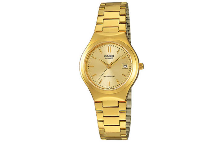 CASIO CASIO GENERAL Small Gold Watch Quartz Movement Stainless Steel Strap Watch Women's Watch Gold Dial