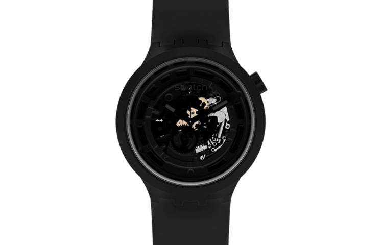 SWATCH SWATCH Unisex 47mm Skeleton Watch SB03B100