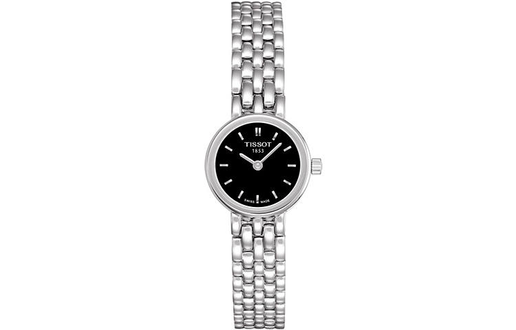 TISSOT Le Ai Collection Quartz Movement Women's Watch 19.5mm Black Dial Stainless Steel Case