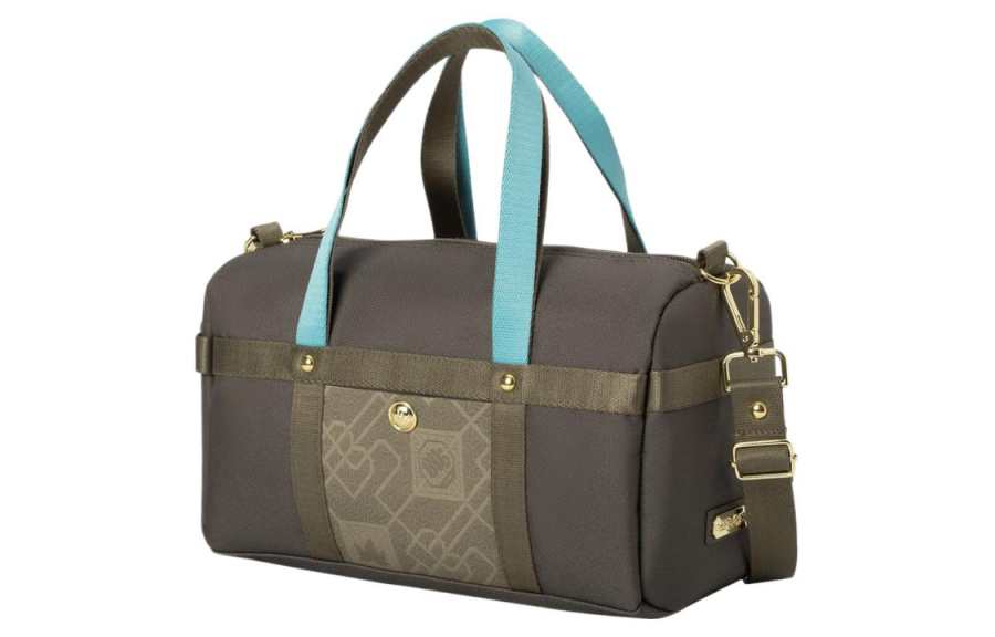 Li-Ning Li Ning Jiangzuo Fengliu Collection Canvas Portable Canvas Shoulder Bag, Crossbody Bag Regular Unisex Brown