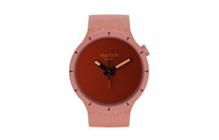 SWATCH Unisex 47mm Red Watch SB03R100