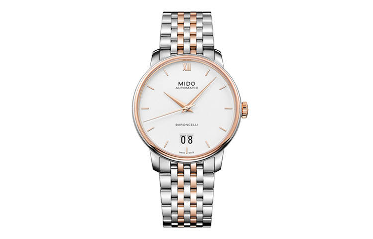 MIDO Baroncelli Automatic Mechanical Movement 30m Waterproof Men's Watches Watch 40mm White Dial