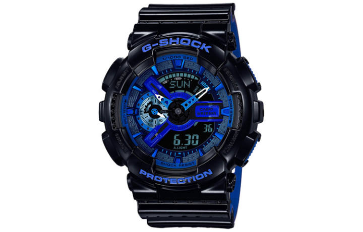 CASIO CASIO Men Liquid Crystal/Analog Dual Display Series Black Watch GA-110LPA-1A