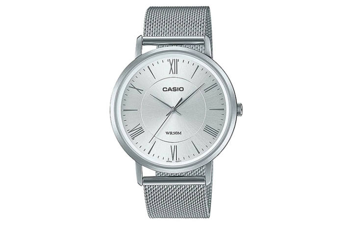 CASIO CASIO Men Standard Series Silver Watch MTP-B110M-7AV